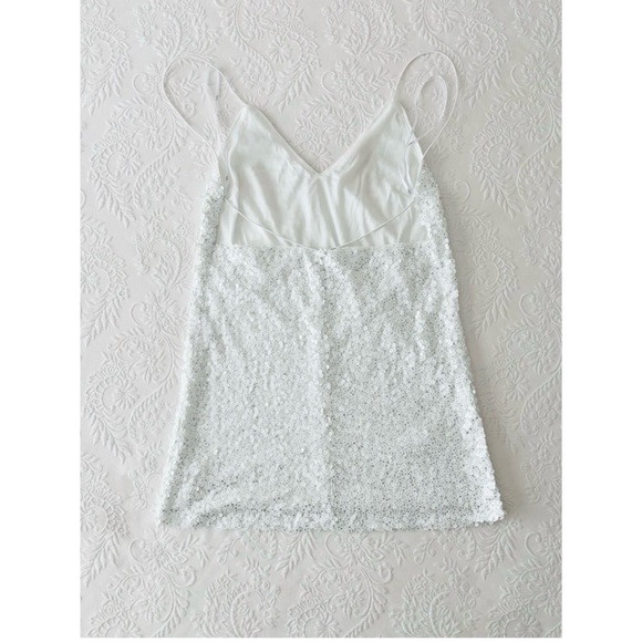 Lulus Force of Fashion White Backless
Sequin Mini Dress Large - Picture 3 of 7